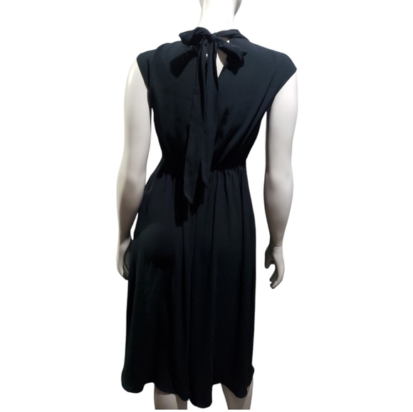 Scoop Midi Twist Neck Dress Blue Navy Size Medium - Picture 6 of 11